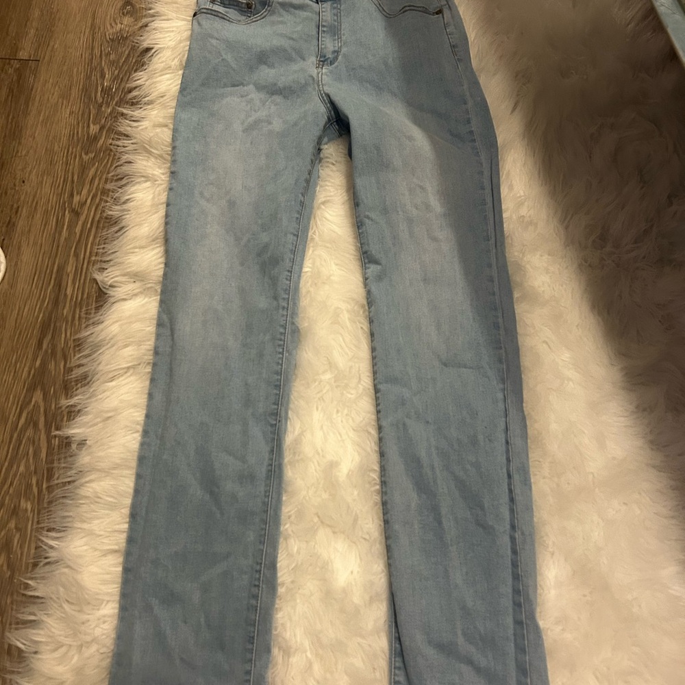bebe Light Blue Skinny Jeans